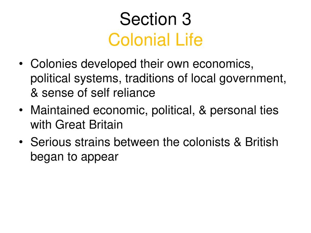 A New Colonial System